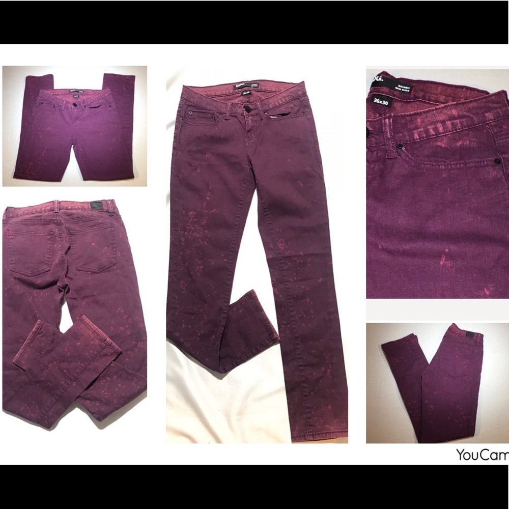 BDG Skinny Jeans 26X30 Acid Washed Distressed